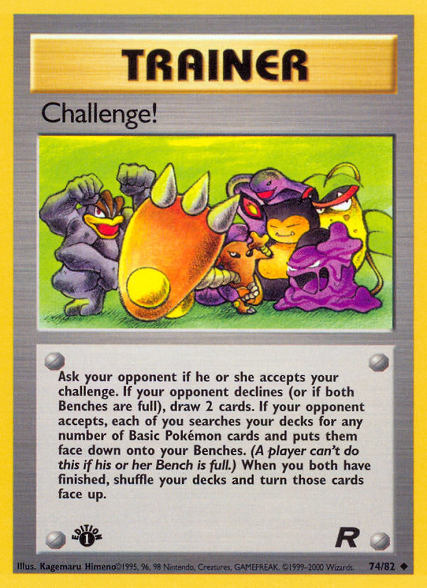 Challenge! (74/82) [Team Rocket 1st Edition] | Cracking-Singles