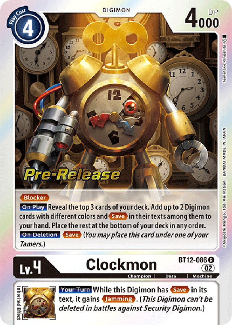 Clockmon [BT12-086] [Across Time Pre-Release Cards] | Cracking-Singles