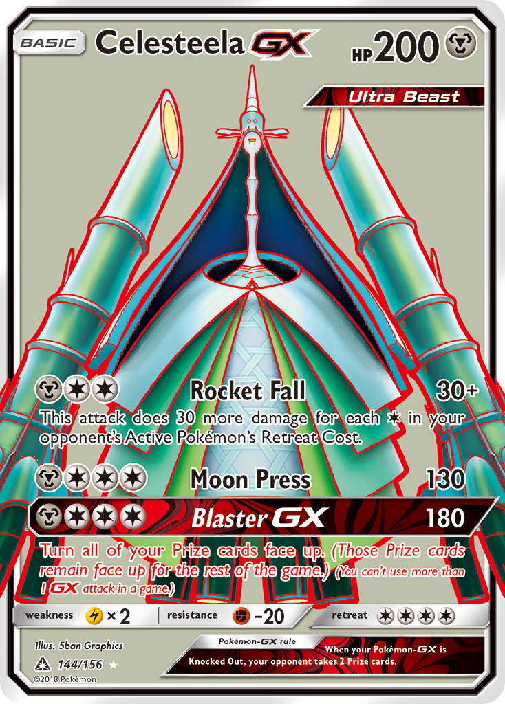 Celesteela GX (144/156) [Sun & Moon: Ultra Prism] | Cracking-Singles