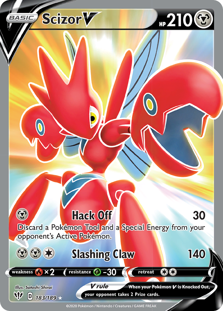 Scizor V (183/189) [Sword & Shield: Darkness Ablaze] | Cracking-Singles