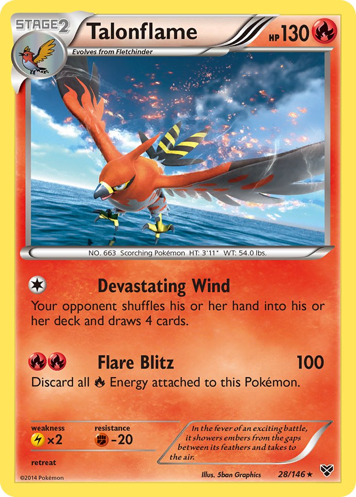 Talonflame (28/146) (Cosmos Holo) (Blister Exclusive) [XY: Base Set] | Cracking-Singles