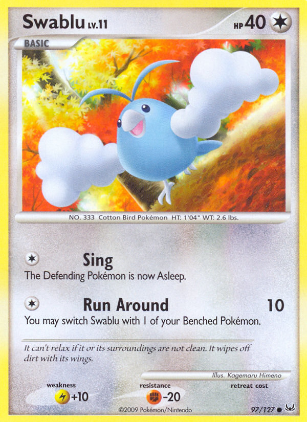 Swablu (97/127) [Platinum: Base Set] | Cracking-Singles