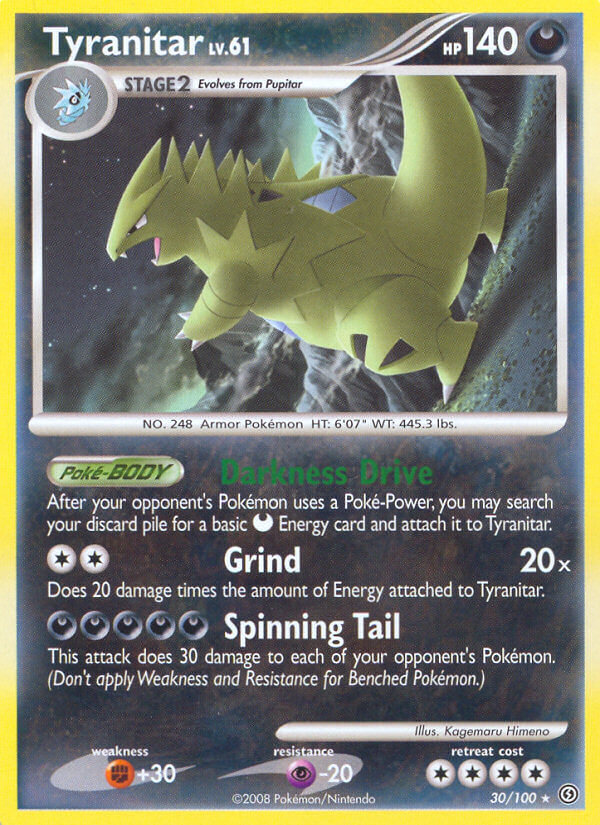 Tyranitar (30/100) (Theme Deck Exclusive) [Diamond & Pearl: Stormfront] | Cracking-Singles