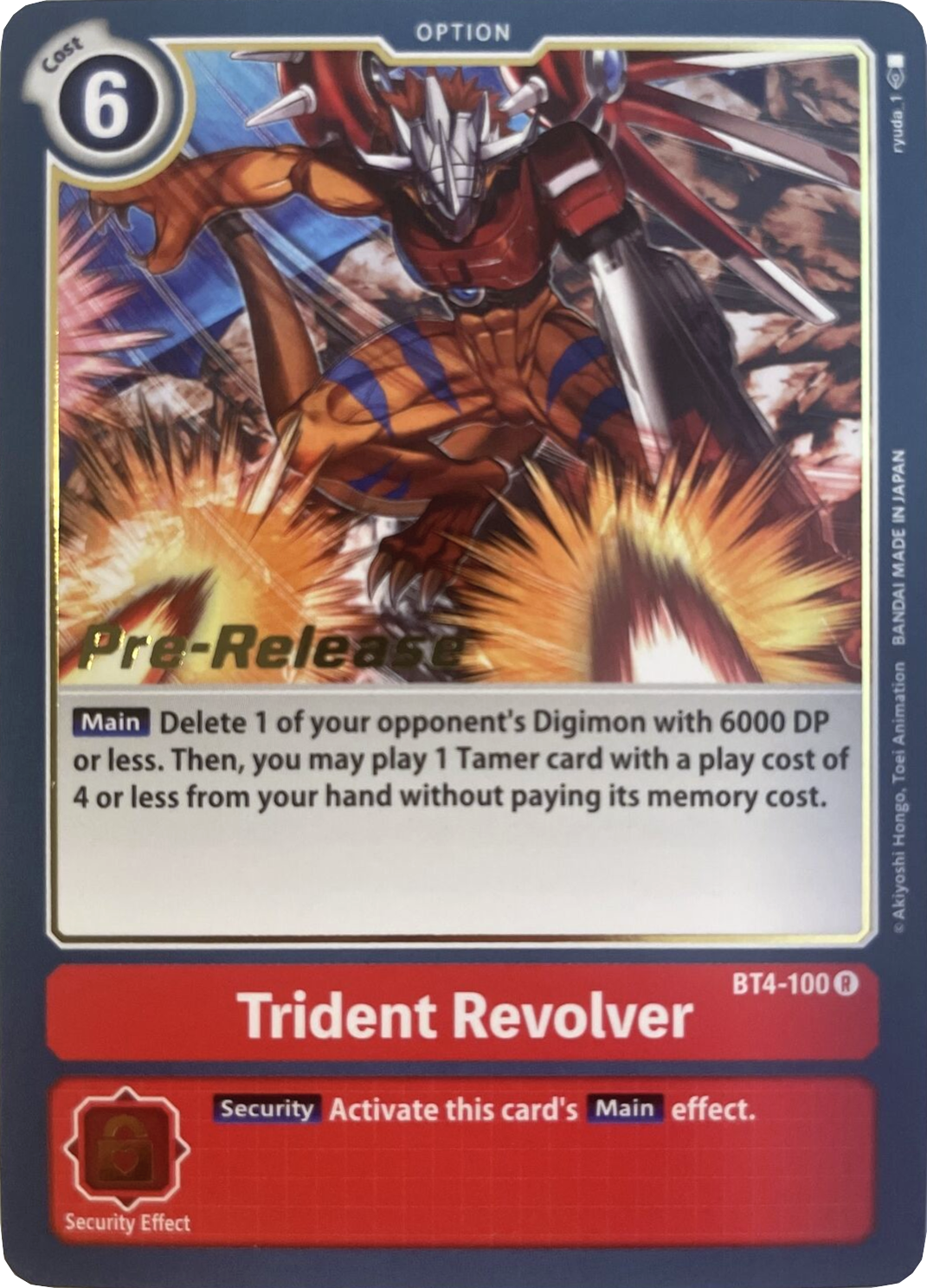 Trident Revolver [BT4-100] [Great Legend Pre-Release Promos] | Cracking-Singles