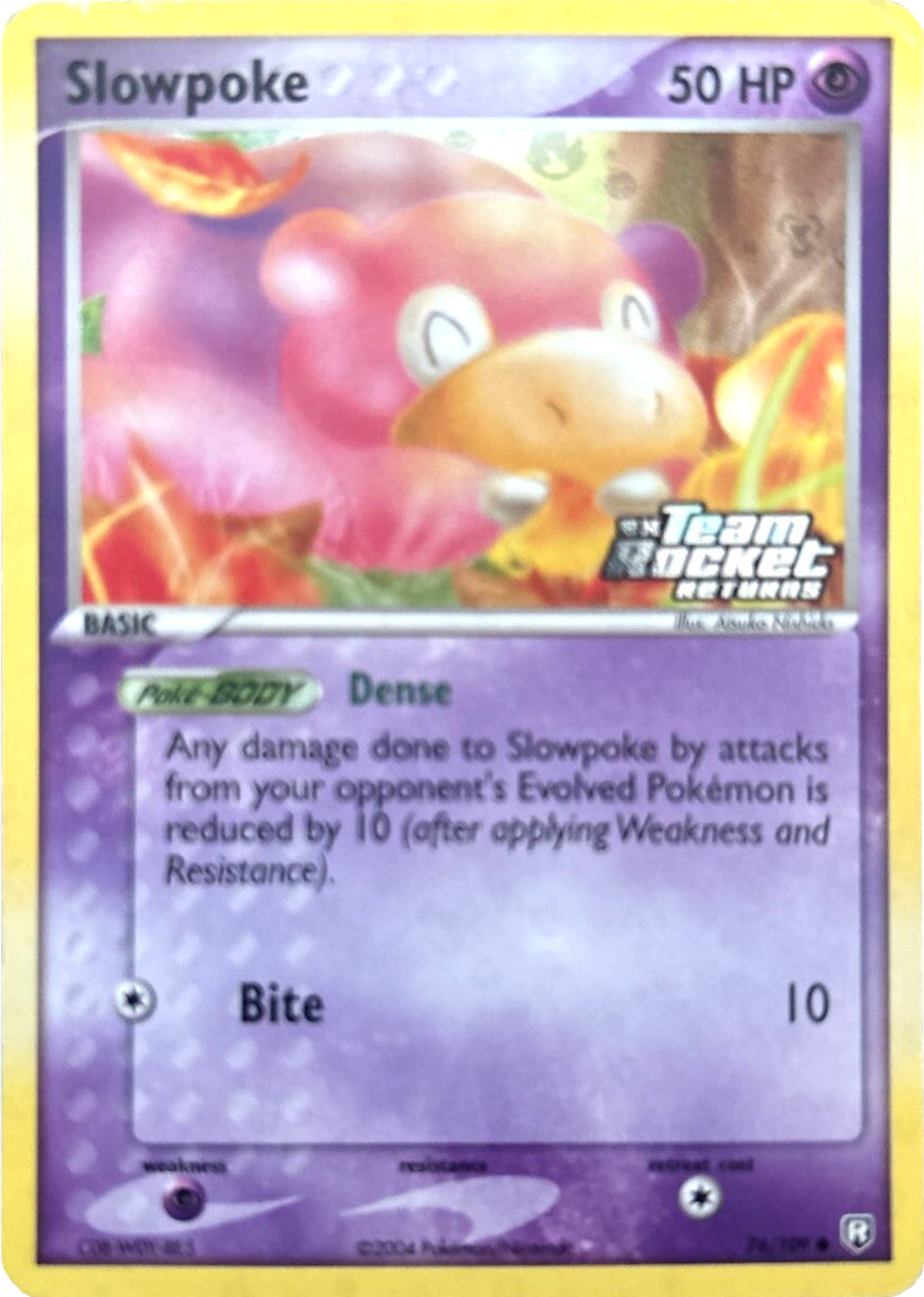 Slowpoke (76/109) (Stamped) [EX: Team Rocket Returns] | Cracking-Singles