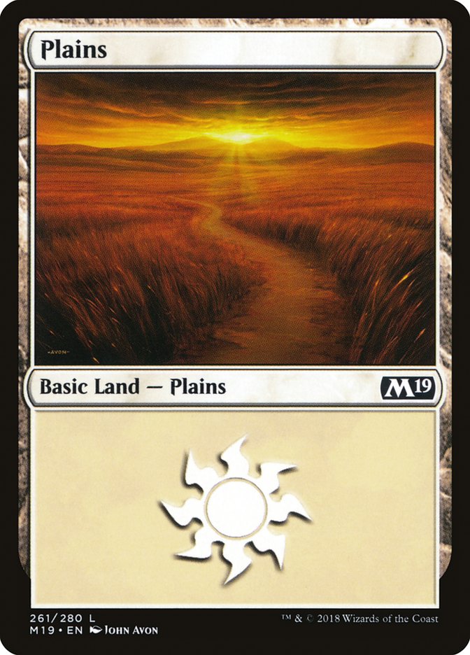 Plains (261) [Core Set 2019] | Cracking-Singles