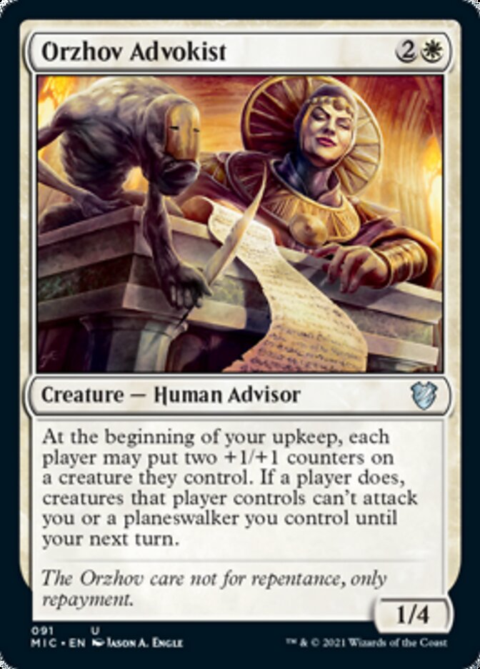 Orzhov Advokist [Innistrad: Midnight Hunt Commander] | Cracking-Singles