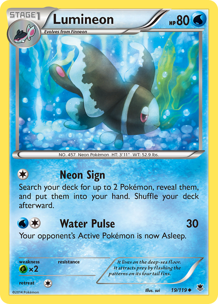 Lumineon (19/119) [XY: Phantom Forces] | Cracking-Singles