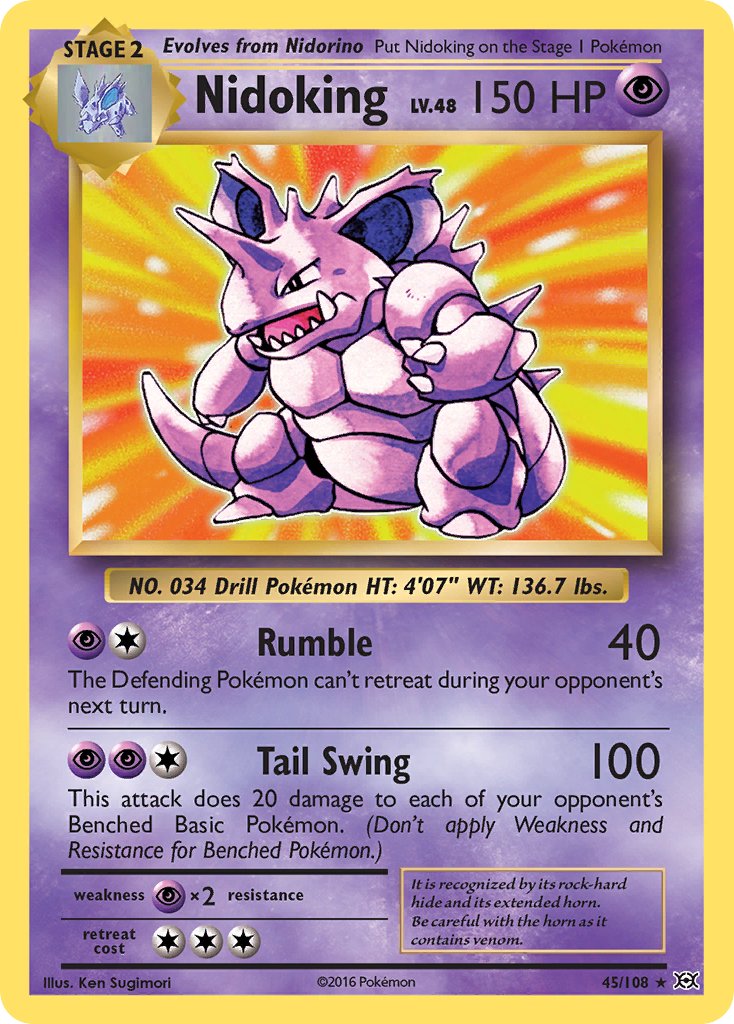 Nidoking (45/108) (Theme Deck Exclusive) [XY: Evolutions] | Cracking-Singles