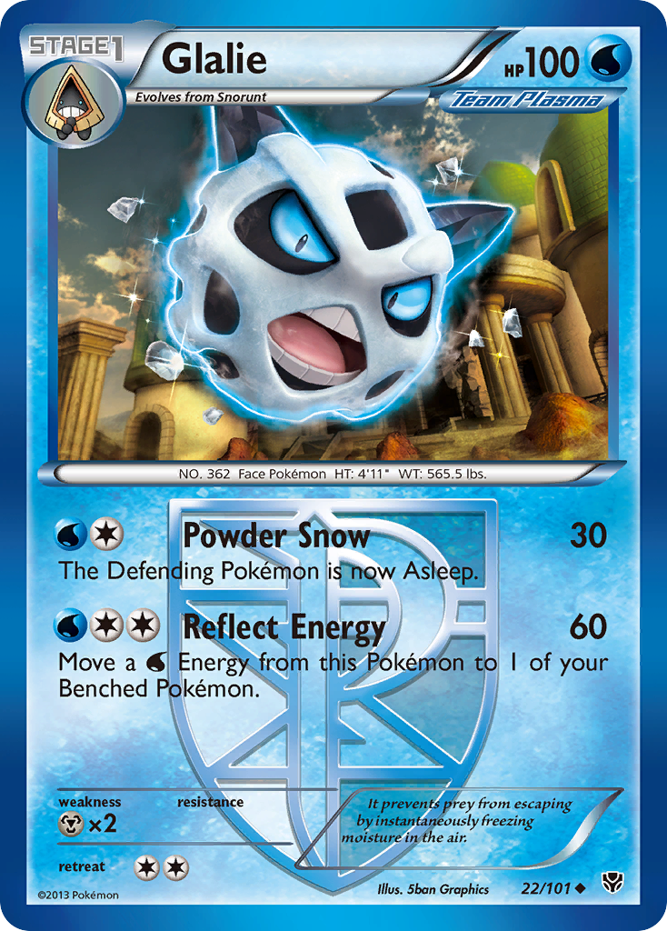 Glalie (22/101) [Black & White: Plasma Blast] | Cracking-Singles