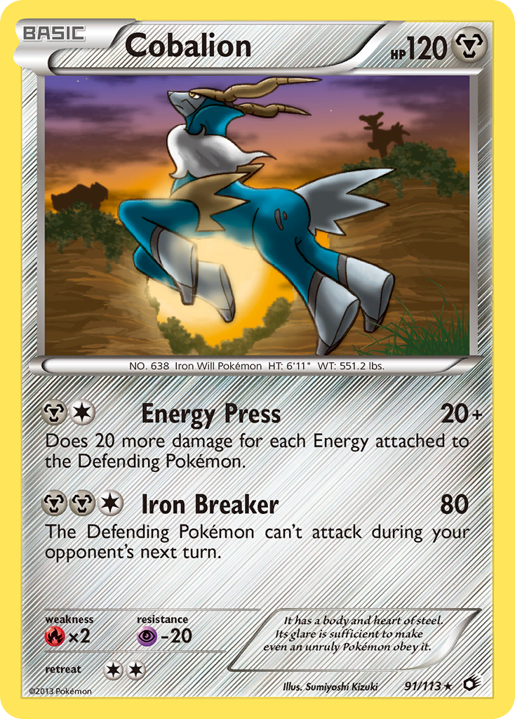 Cobalion (91/113) [Black & White: Legendary Treasures] | Cracking-Singles