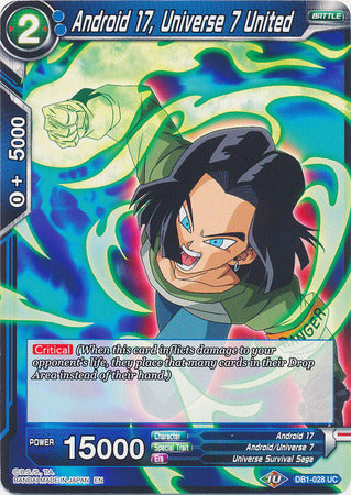 Android 17, Universe 7 United (DB1-028) [Dragon Brawl] | Cracking-Singles