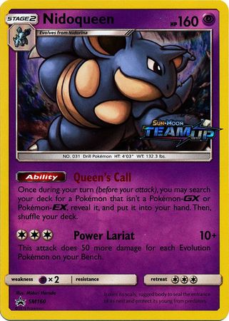 Nidoqueen (SM160) (Staff) [Sun & Moon: Black Star Promos] | Cracking-Singles