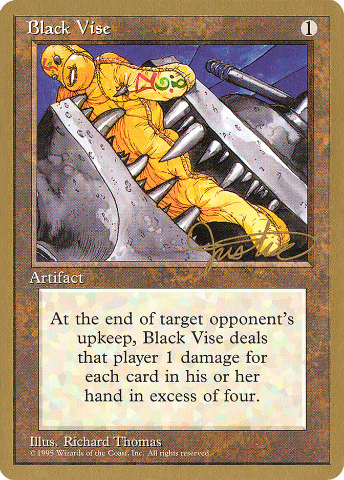 Black Vise (Mark Justice) [Pro Tour Collector Set] | Cracking-Singles