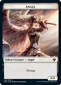 Angel // Elemental (010) Double-sided Token [Commander 2020 Tokens] | Cracking-Singles