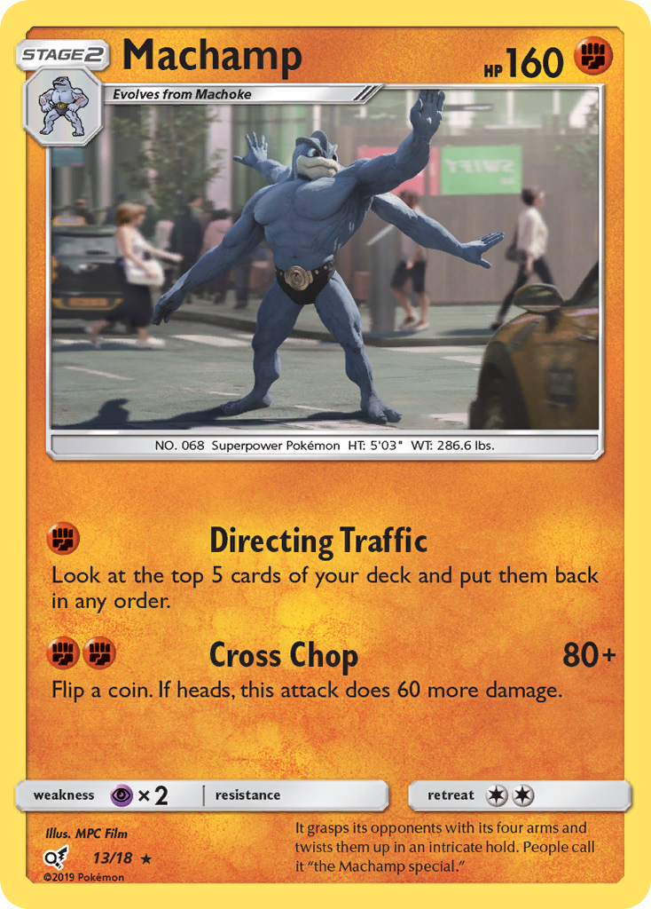 Machamp (13/18) [Sun & Moon: Detective Pikachu] | Cracking-Singles