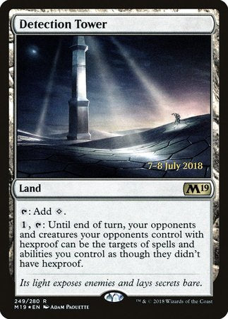 Detection Tower [Core Set 2019 Promos] | Cracking-Singles