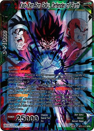 Kaio-Ken Son Goku, Defender of Earth (SPR) [BT7-111] | Cracking-Singles