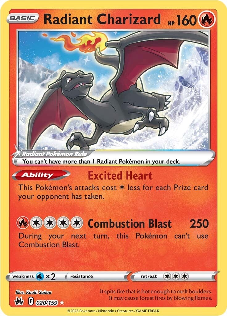 Radiant Charizard (020/159) [Sword & Shield: Crown Zenith] | Cracking-Singles