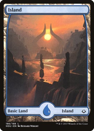 Island (186) - Full Art [Hour of Devastation] | Cracking-Singles