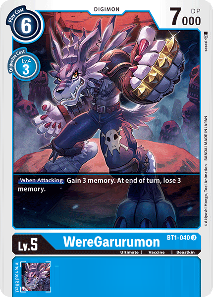 WereGarurumon [BT1-040] [Release Special Booster Ver.1.0] | Cracking-Singles