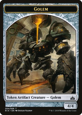 Golem Token (004) [Rivals of Ixalan Tokens] | Cracking-Singles