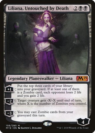 Liliana, Untouched by Death [Core Set 2019] | Cracking-Singles