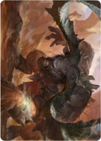 Moraug, Fury of Akoum Art Card [Zendikar Rising Art Series] | Cracking-Singles