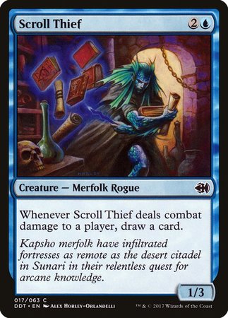 Scroll Thief [Duel Decks: Merfolk vs. Goblins] | Cracking-Singles