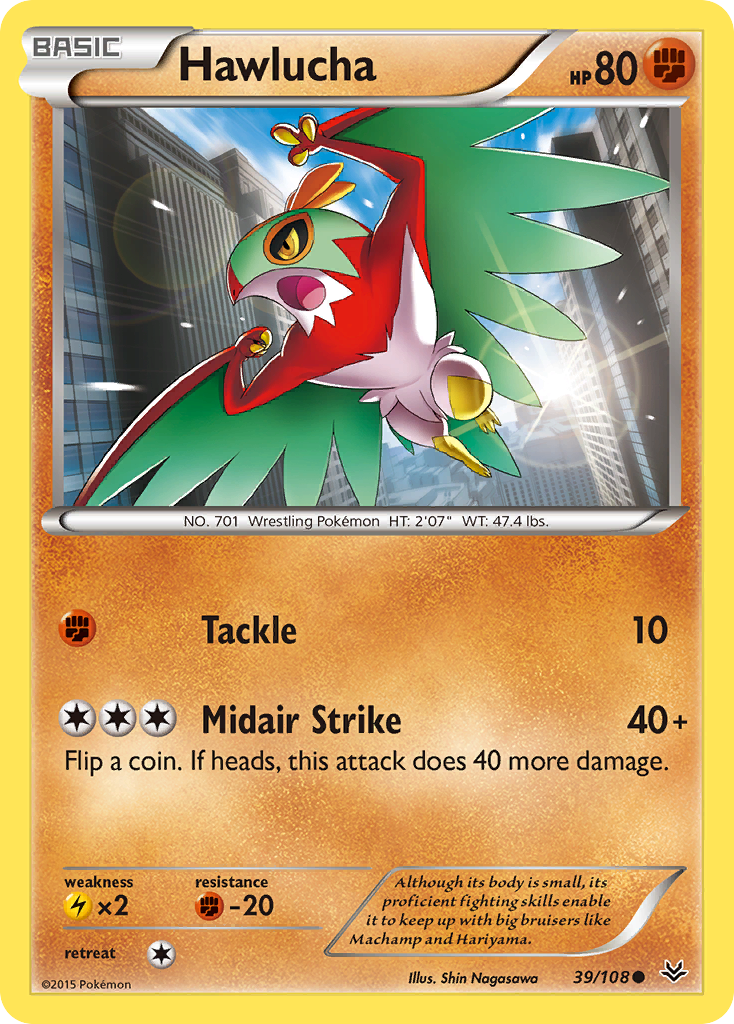 Hawlucha (39/108) [XY: Roaring Skies] | Cracking-Singles