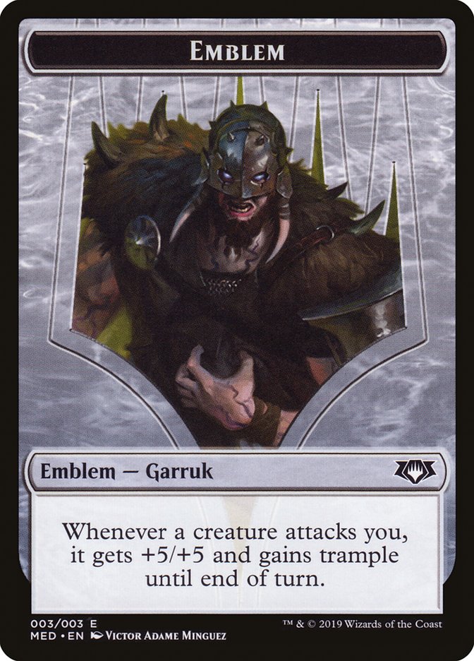 Emblem - Garruk, Apex Predator [Mythic Edition: War of the Spark] | Cracking-Singles