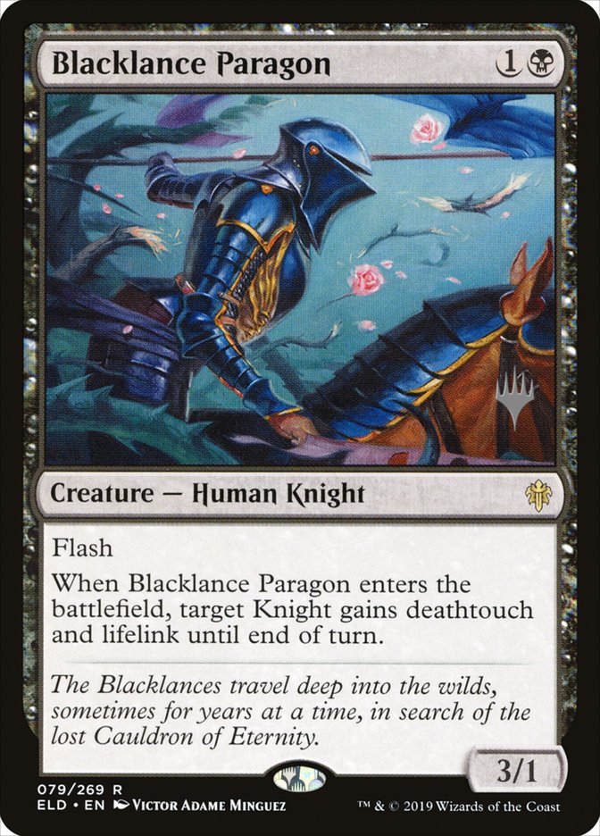 Blacklance Paragon (Promo Pack) [Throne of Eldraine Promos] | Cracking-Singles