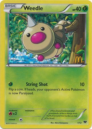 Weedle (1/12) [McDonald's Promos: 2014 Collection] | Cracking-Singles