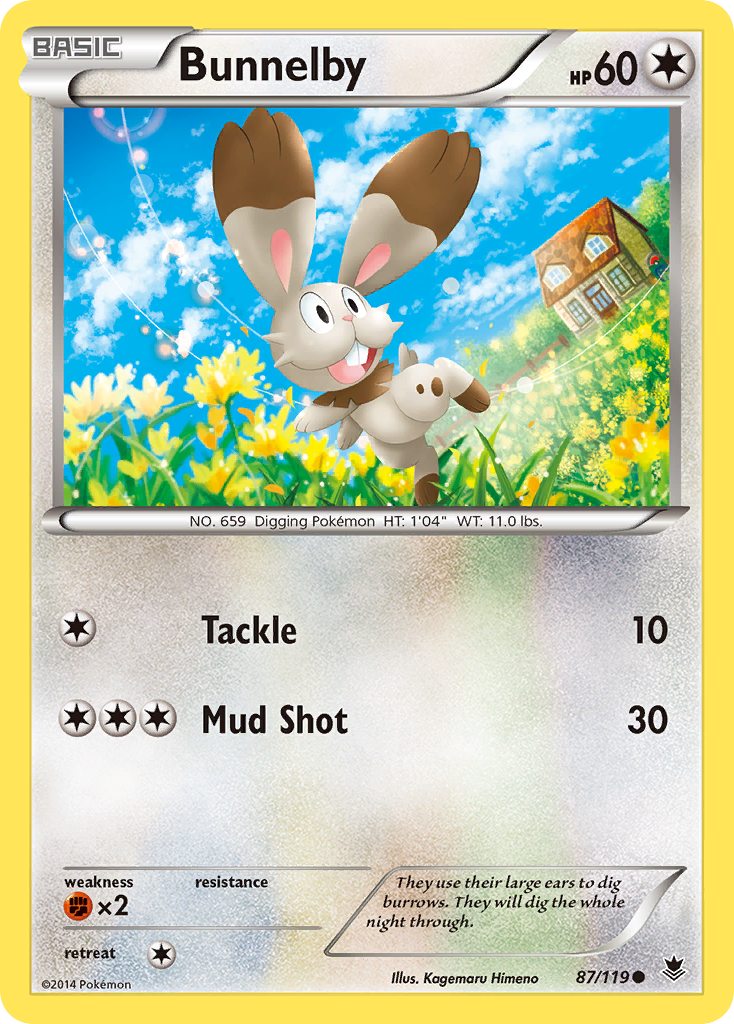 Bunnelby (87/119) [XY: Phantom Forces] | Cracking-Singles