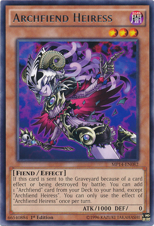 Archfiend Heiress [MP14-EN082] Rare | Cracking-Singles