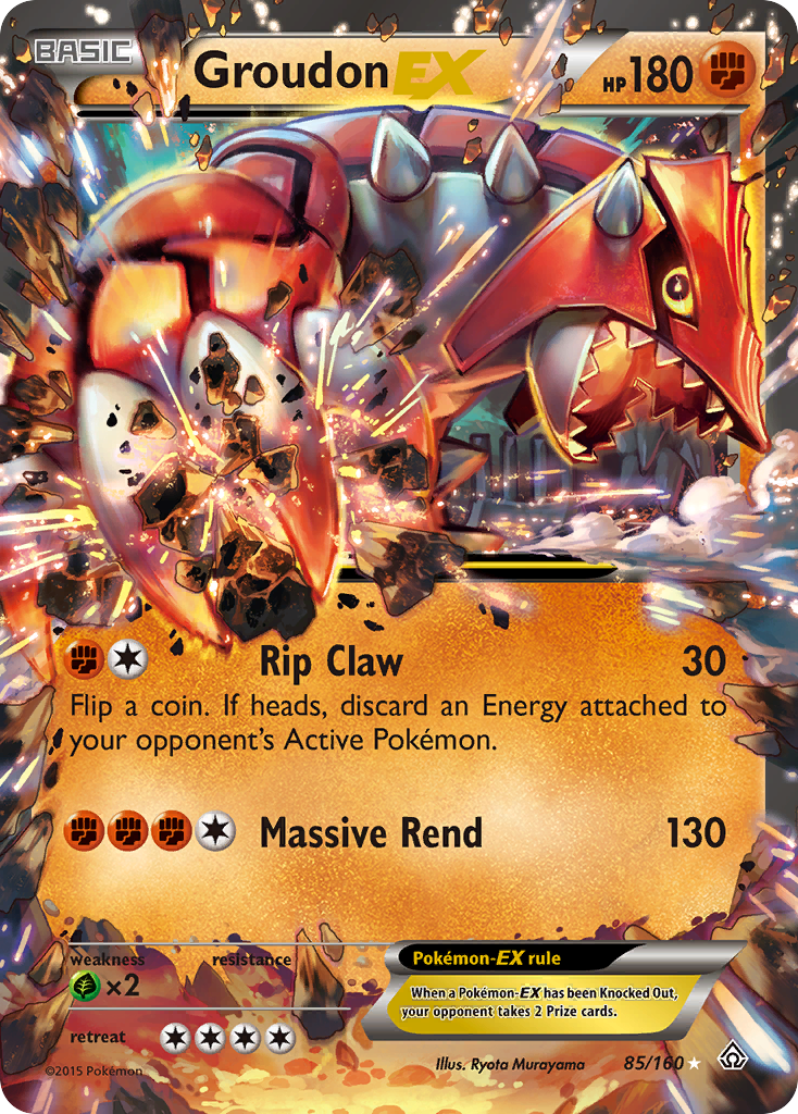 Groudon EX (85/160) [XY: Primal Clash] | Cracking-Singles