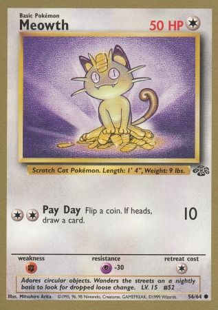 Meowth (56/64) (Gold Bordered Promo) [Jungle Unlimited] | Cracking-Singles