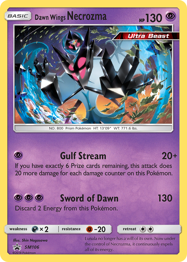 Dawn Wings Necrozma (SM106) [Sun & Moon: Black Star Promos] | Cracking-Singles