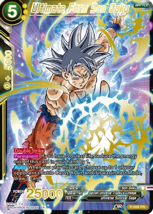 Ultimate Form Son Goku (Gold Stamped) [P-059] | Cracking-Singles