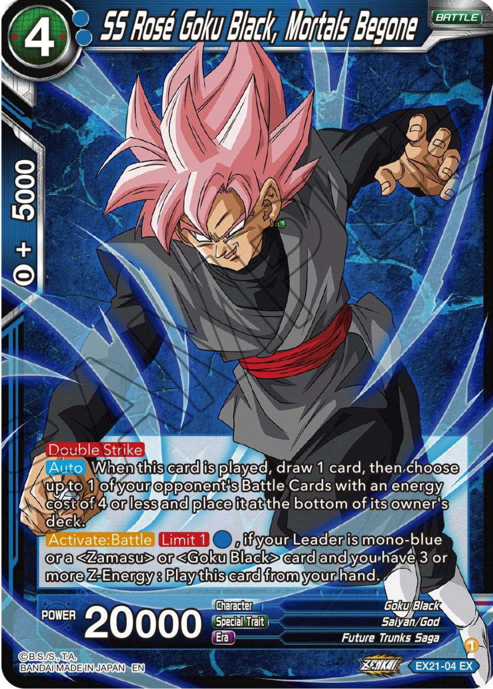 SS Rose Goku Black, Mortals Begone (EX21-04) [5th Anniversary Set] | Cracking-Singles