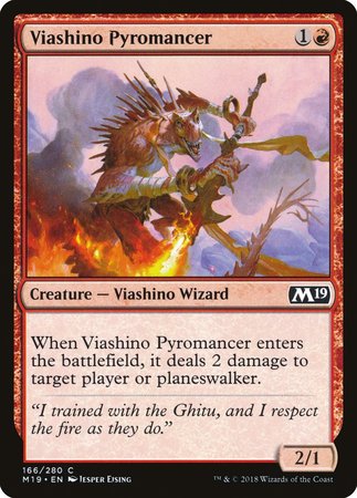 Viashino Pyromancer [Core Set 2019] | Cracking-Singles