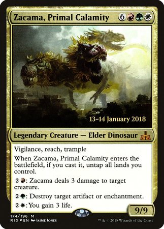 Zacama, Primal Calamity [Rivals of Ixalan Promos] | Cracking-Singles