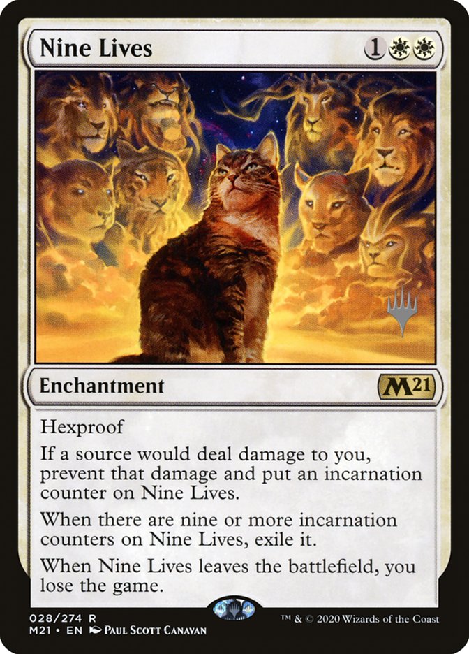 Nine Lives (Promo Pack) [Core Set 2021 Promos] | Cracking-Singles