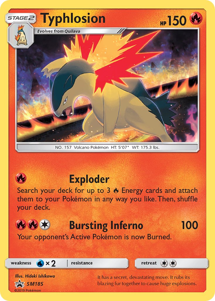 Typhlosion (SM185) [Sun & Moon: Black Star Promos] | Cracking-Singles