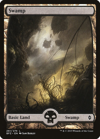 Swamp (261) - Full Art [Battle for Zendikar] | Cracking-Singles