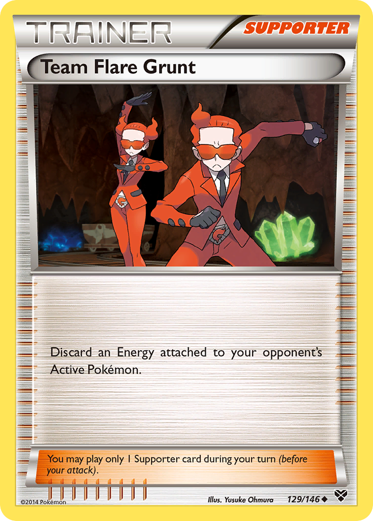 Team Flare Grunt (129/146) [XY: Base Set] | Cracking-Singles