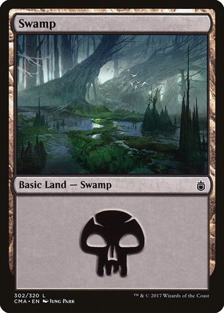 Swamp (302) [Commander Anthology] | Cracking-Singles