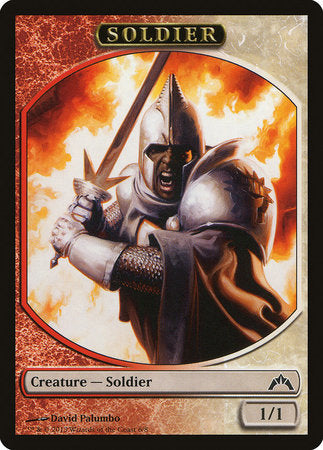 Soldier Token (Red/White) [Gatecrash Tokens] | Cracking-Singles