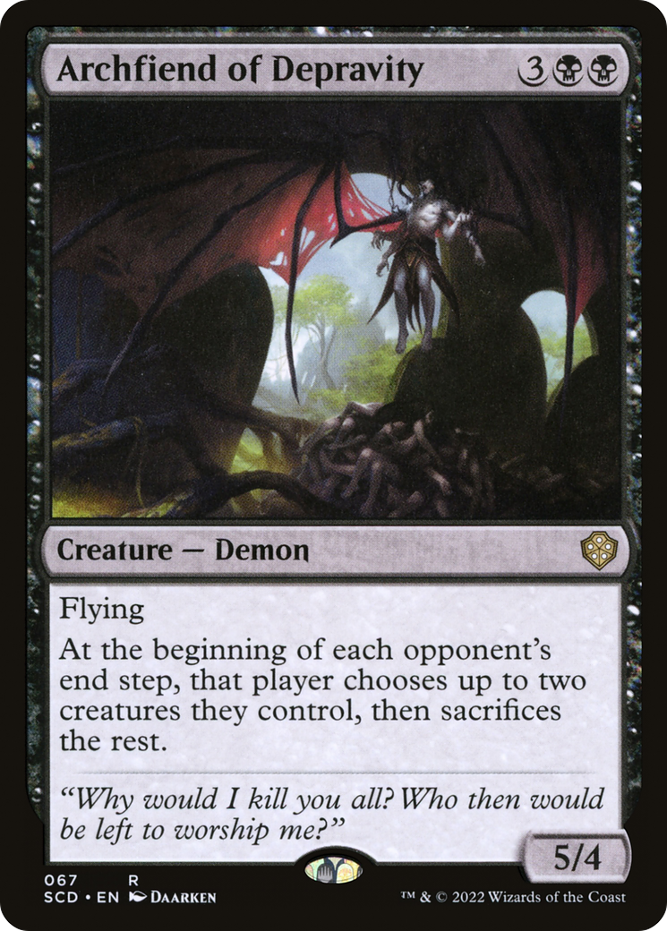 Archfiend of Depravity [Starter Commander Decks] | Cracking-Singles