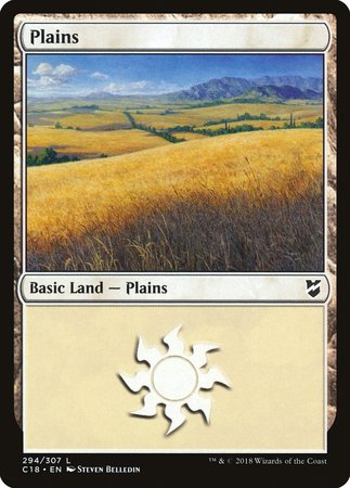 Plains (294) [Commander 2018] | Cracking-Singles